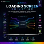 Premium Loading Screen Animation for SaaS Platforms AI Websites Agency Websites shopify Modern Startup Brands